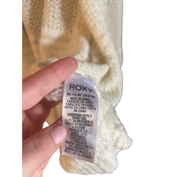 Roxy Women's Pursuit of Liberty Cardigan - Medium - Marshmallow - Picture 4 of 7